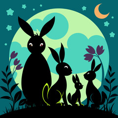 easter bunny in grass