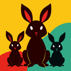 easter bunny in grass