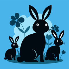 easter bunny in grass