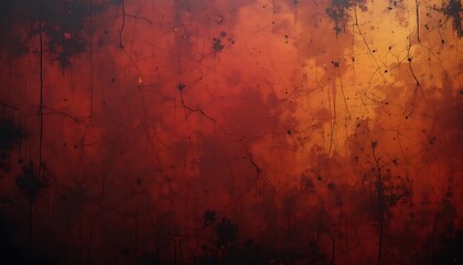 abstract textured  in red, orange, and yellow vintage dark  rough grunge  surface theme,