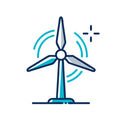 wind turbine icon design