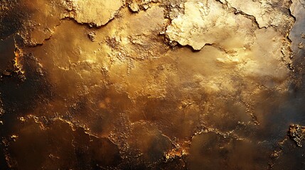 Gold Surface Texture Cracked Grunge Background