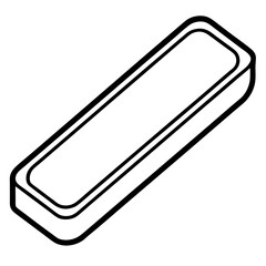 Eraser Line Art Vector Design