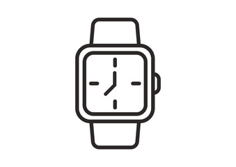 Wristwatch, hand watch, smartwatch icon. Wristwatch hand clock illustration for men