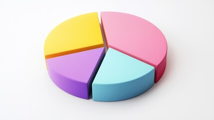 Obraz premium Colorful Pie Chart Segments Representation