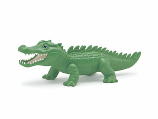 Obraz premium Green Crocodile Toy 3D Render