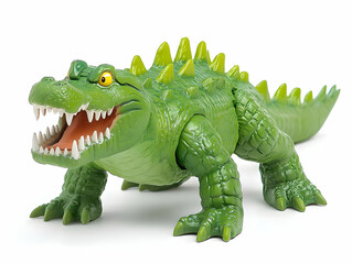 Obraz premium Green Crocodile Toy 3D Render