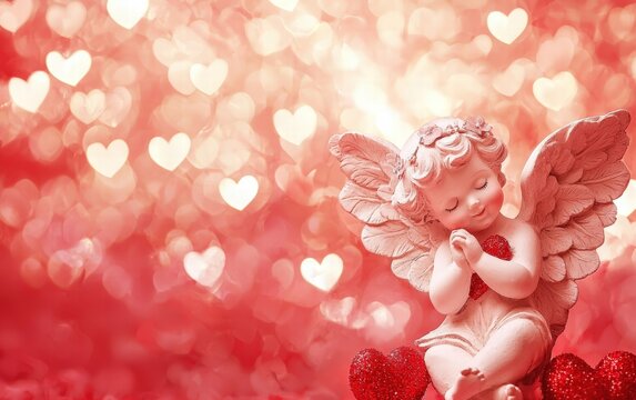 Saint Valentines Day cupidone background