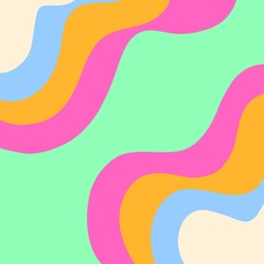 Abstract background of bright colorful wave aesthetics