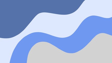 Aesthetic abstract background of blue and gray waves