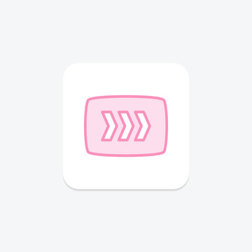 recommend clip art: Fast Forward Button duotone line icon , vector, pixel perfect, illustrator file