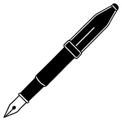 Fountain Pen Line Art Vector Design