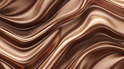 chocolate background with flowing lines, abstract mousse lines