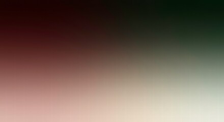 Obraz premium Dark to Light Gradient: A subtle shift from deep maroon and forest green to a soft, off-white creates a smooth, calming gradient background. Ideal for presentations, websites, and design projects.