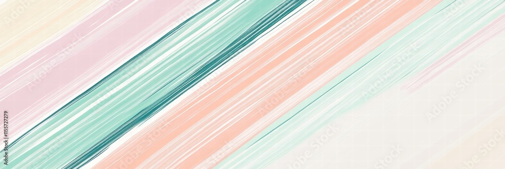 Aufkleber Stripes of pastel colors creating a vibrant and dynamic abstract pattern for creative design ideas. Generative AI