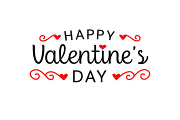 valentine day lettering