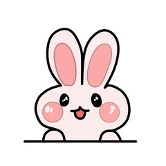 Cartoon of a cute rabbit