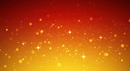 Red and Gold Festive Sparkle Background 