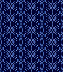 Vector seamless pattern. Modern geometric background with circles.