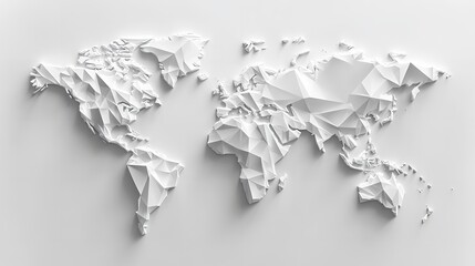 Abstract Polygonal Airplane Innovation in Aviation and Travel, Concept Design on Blue Background.