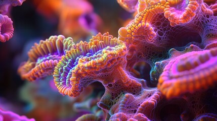 Obraz premium Abstract Colorful Organic Structure