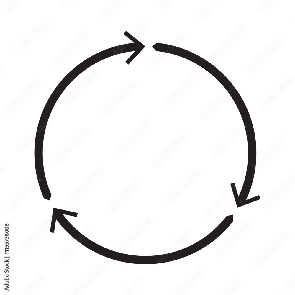 Poster circle arrow icon set. circular arrow icon, refresh, reload arrow icon symbol sign, vector illustrat