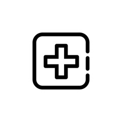 Plus icon vector. Plus icon. Add icon. Icon vector.