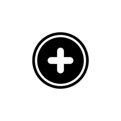Plus icon vector. Plus icon. Add icon. Icon vector.