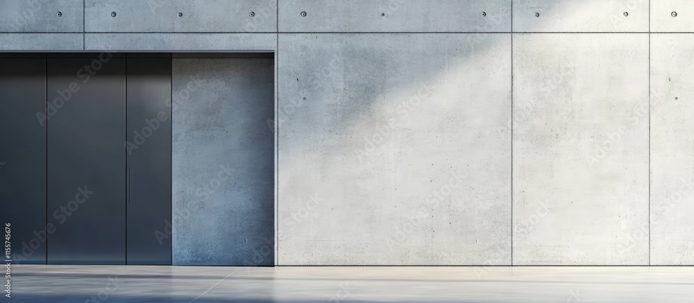 Poster textured grey concrete wall background offering versatile copy space for presentations and graphic d