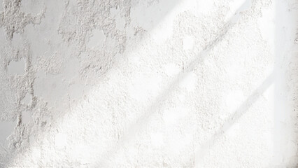 White old concrete wall light grunge texture wide banner format background with copy space for text. Grunge light gray Soft white texture
