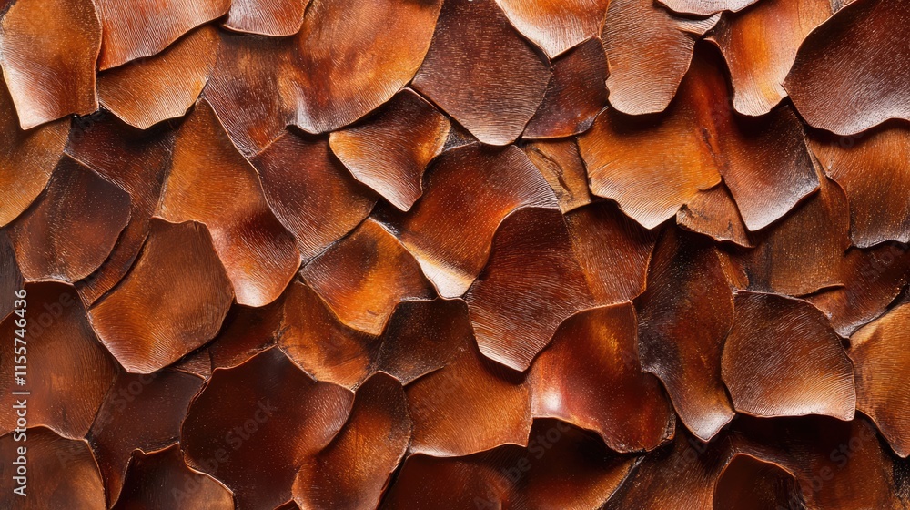 Poster tamarind bark texture with rich brown tones creating a natural abstract pattern for backgrounds and 