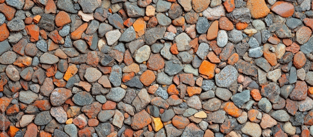 Aufkleber textured close up of a colorful small stone wall ideal for background use or architectural design in