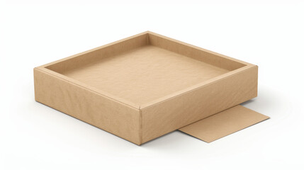 cardboard boxes on white background