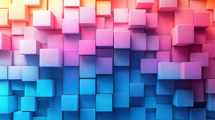 Abstract Colorful Cube Gradient 