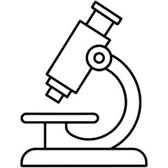 Microscope Outline Art Vector