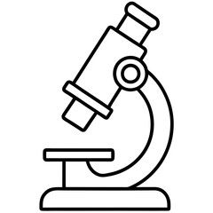 Microscope Outline Art Vector