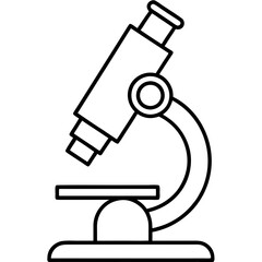 Microscope Outline Art Vector