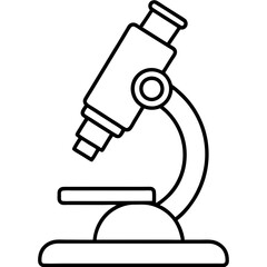 Microscope Outline Art Vector