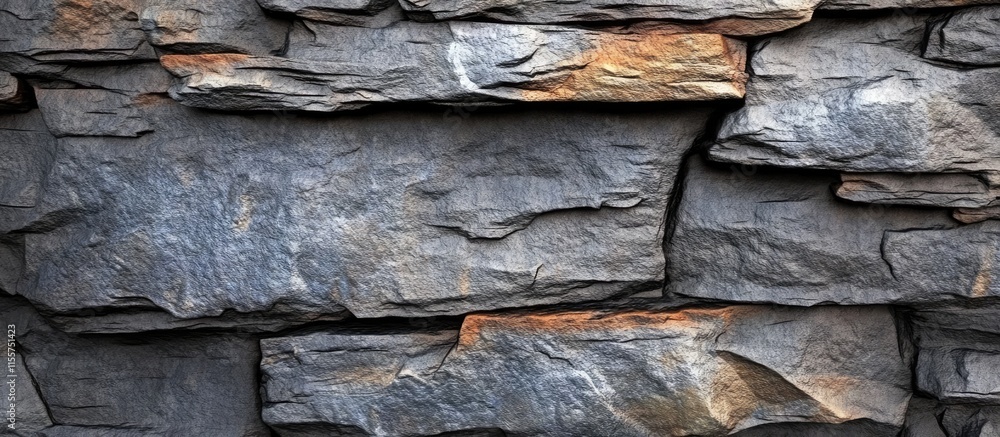 Poster textured stone finish on a sturdy concrete wall ideal for architectural backgrounds and digital rend