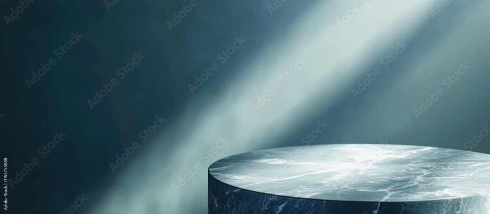 Aufkleber elegant marble tabletop with smooth surface and soft gradient background perfect for product photogr