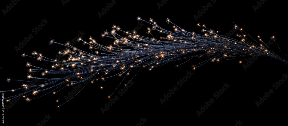 Poster vibrant fireworks display illuminating the night sky with explosive colors and intricate patterns on