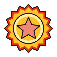 starburst seals icon design