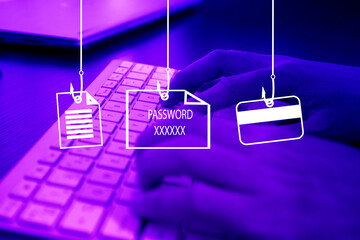 cyber crime phishing mail , security awareness to protect important data hacking