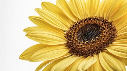 sunflower isolated on white