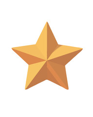 Minimalist Star Icon Illustration