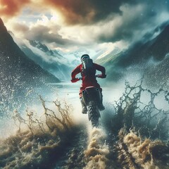 Extreme motorsport driver motocross adventure
