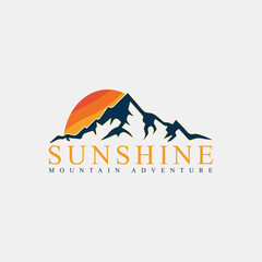 Adventure logo and business logo design in vector template