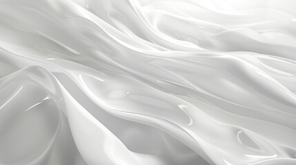 Obraz premium Abstract White Drapery: A Study in Smooth Curves and Gentle Light