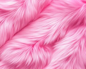 Soft Pink Fur Background for Textures and Crafts