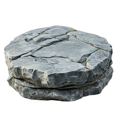 Flat rock podium, cut out